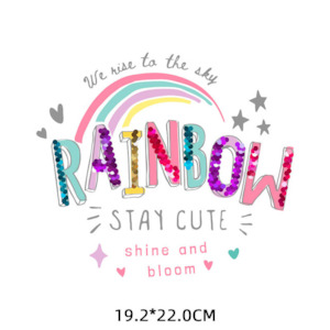 Heat Transfer Sticker- Rainbow