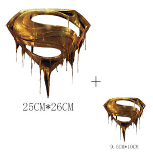Heat Transfer Sticker -Superman Gold Set