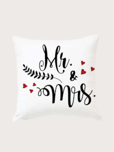 Clearance: Mr & Mrs Cushion Cover