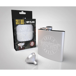 Winter: Guns & Roses Logo Hip Flask