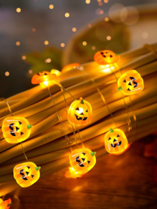 Halloween: Pumkin String Lights ( 10/20/30 LED 1/2/3M )