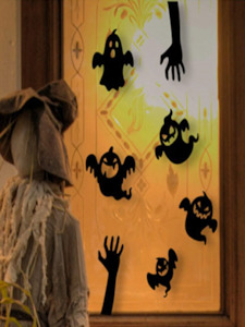 Ghost & Hand Wall Sticker Cuts