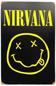 Retro Metal Sign- Nirvana
