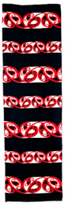 Cultural: NZ Maori Design Black Lavalava