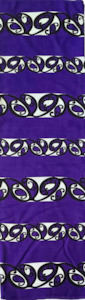 Cultural: NZ Maori Design Purple Lavalava