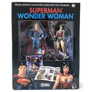 Dc: DC Superman & Wonder Woman Illustrated Guide WITH 2 Figures by Eagle Moss