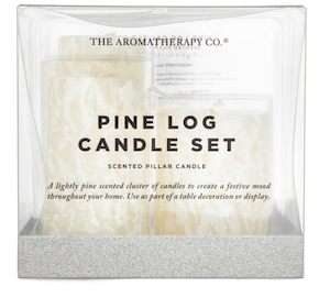 Aromatherapy: The Aromatherapy Co Pine Log Candle Set