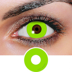 Cosmetic Lens - Solid Green Lens