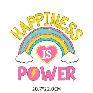 Iron On Transfer: Heat Transfer Sticker- Happiness is Power