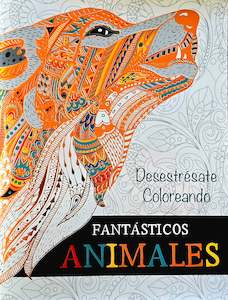 Novelty: Adult Colouring Book-  Fantasticos Animals