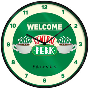 F R I E N D S: Friends Central Perk Clock 10 Inch
