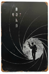 Retro Metal Sign- Bond 007