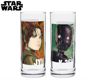 Star Wars: Star Wars: Rogue One (Jyn & K-2SO) 2-Glass Set