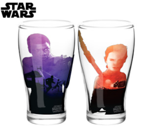 Set of Star Wars Glass Set - (Rey & Finn Schooner)