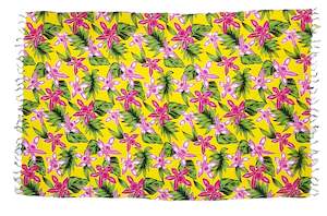 Sarongs: Yellow Sarong with Frills