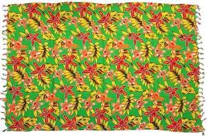 Green Sarong with Frills