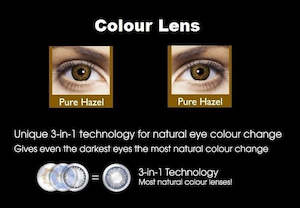 Colorcon Lens: Cosmetic Contact Lens- Pure Hazel