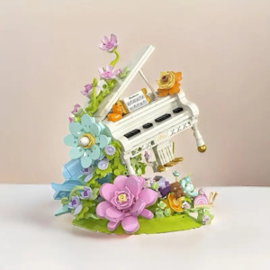 Hers: Piano Flower Garden Buidling Blocks