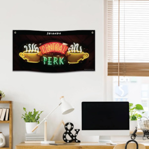 Home And Deco: Friends Wall Banner- Central Perk