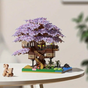 Cherry Blossom Bonsai Tree Building Block Set