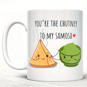 Desi Chutney Samosa Love Mug