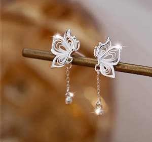 Sterling Silver Butterfly Earrings