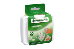 Under 10 00: Pharmacare First Aid Kit- 20p Pack