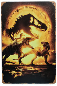 Metal Signs: Retro Metal Sign- Jurassic