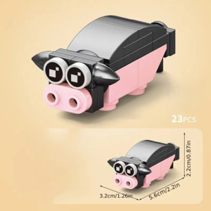 Pig Building Blocks Set