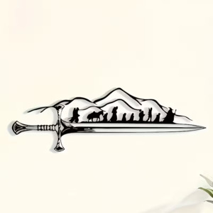 Home And Deco: The Fellowship of the Ring  Metal Wall Art