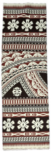 Lavalava Sarong: Lavalava  3 Tone Tapa Design- Brown