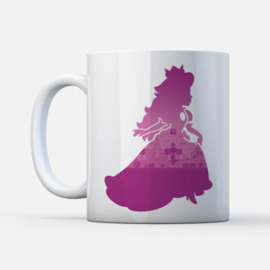 Nintendo Super Mario - Peach  Silhouette Mug