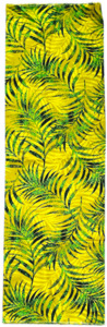 Lavalava Sarong: Mustard Green Leaves Lavalava