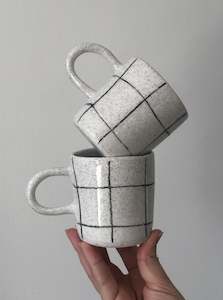 teaware: Tea Mug - Pencil Grid
