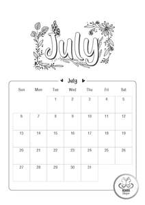 Free July Printable