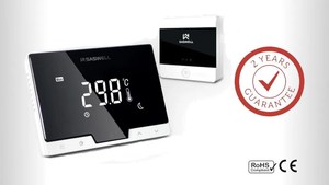 Programmable wireless thermostat & receiver set