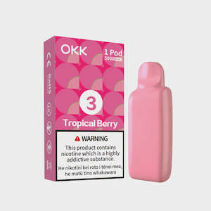 OKK CROSS PRE-FILLED REPLACEMENT POD - TROPICAL BERRY (DRAGON FRUIT STRAWBERRY) 28.5MG