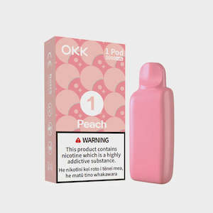 OKK CROSS PRE-FILLED REPLACEMENT POD - PEACH 28.5MG