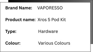 Starter Kits: Vaporesso - Xros 5 Starter Kit