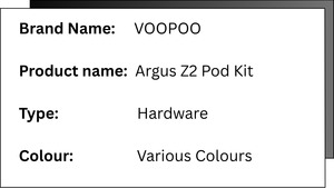 Voopoo - Argus Z2 Pod Kit