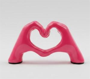 Love Hand Sign Pink Poly Resin
