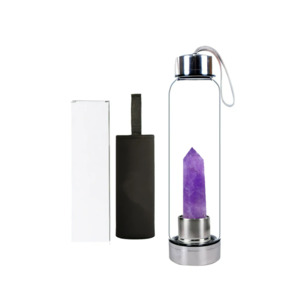 Crystal Water Bottle Brazilian Amethyst