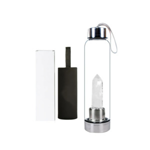 Crystal Water Bottle Clear Quartz