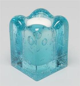 Recycled Glass Candle Holder Square