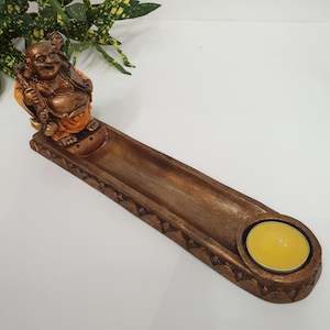 Long Incense & Candle Holder Gold Sack