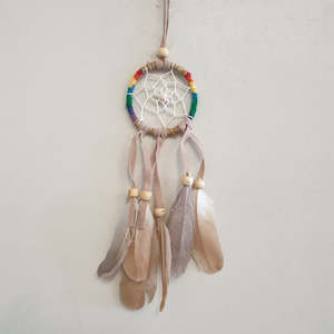 Dream Catchers: Crochet Dream Catcher- 6 cm Brown