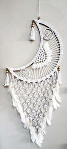 Dream Catchers: Moon Dream Catcher 50cm-White