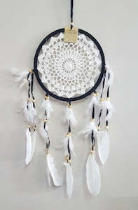 CROCHET DREAMCATCHER 22cm-BLACK