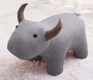 Furniture: Kids Stool Grey Bull