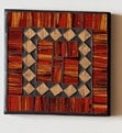 Home Accessories: Mosaic Coasters S/4 Black Orange